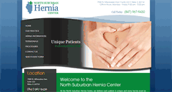 Desktop Screenshot of northsuburbanherniacenter.com